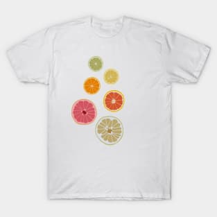 Citrus Fruits Pattern T-Shirt